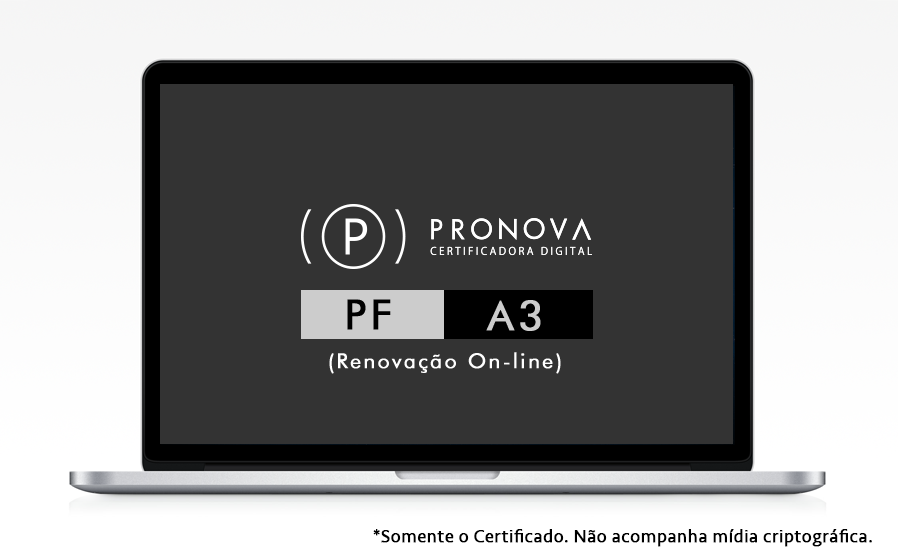 RENOVAÇÃO ON-LINE CERTIFICADO DIGITAL PF A3