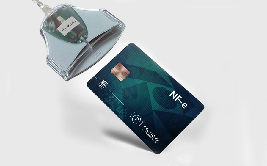 CERTIFICADO NFe A3 DE 3 ANOS EM CARTÃO COM LEITOR